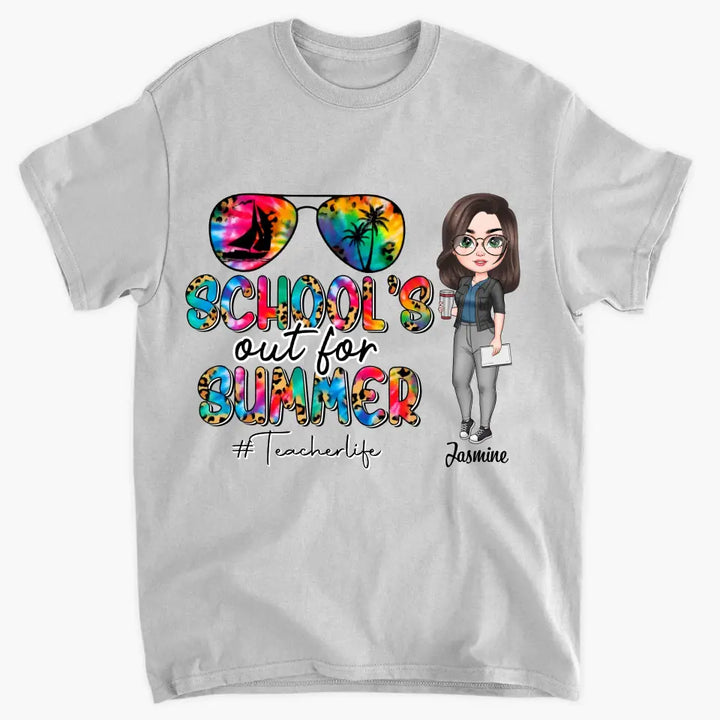 Personalized T-shirt - Teacher's Day, Gift For Teacher - School's Out For Summer ARND0014
