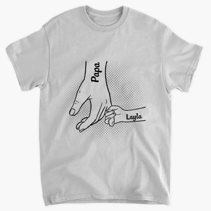 I Will Always Protect You, Hand In Hand  - Custom T-shirt - Father's Day Gift