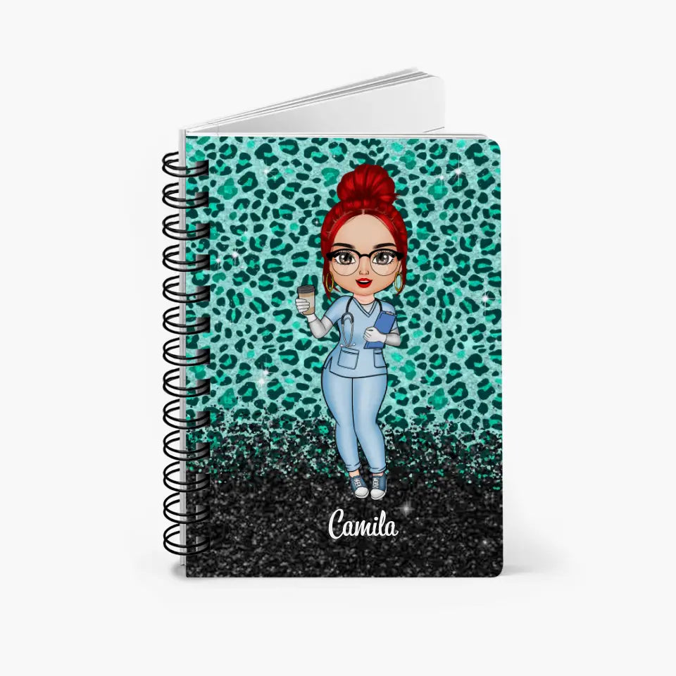 Personalized Spiral Journal - Nurse's Day, Birthday Gift For Nurse - Nurse Nutritional Facts ARND005