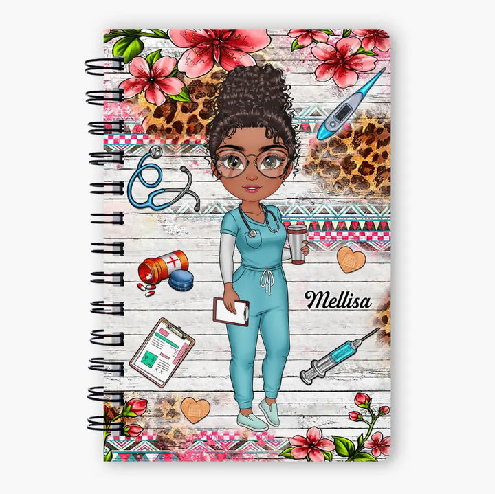 Personalized Spiral Journal - Nurse's Day, Birthday Gift For Nurse - Scrub Life ARND018