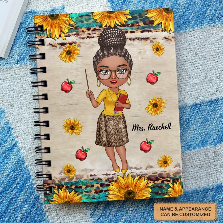 Personalized Spiral Journal - Gift For Teacher - Best Teacher Ever ARND018