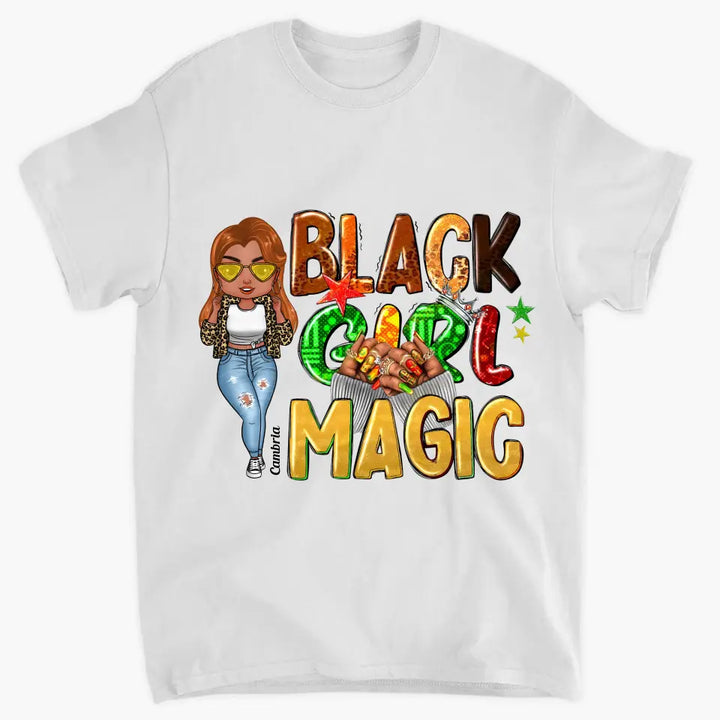 Personalized T-shirt - Gift For Black Woman - Black Girl Magic Juneteenth ARND0014