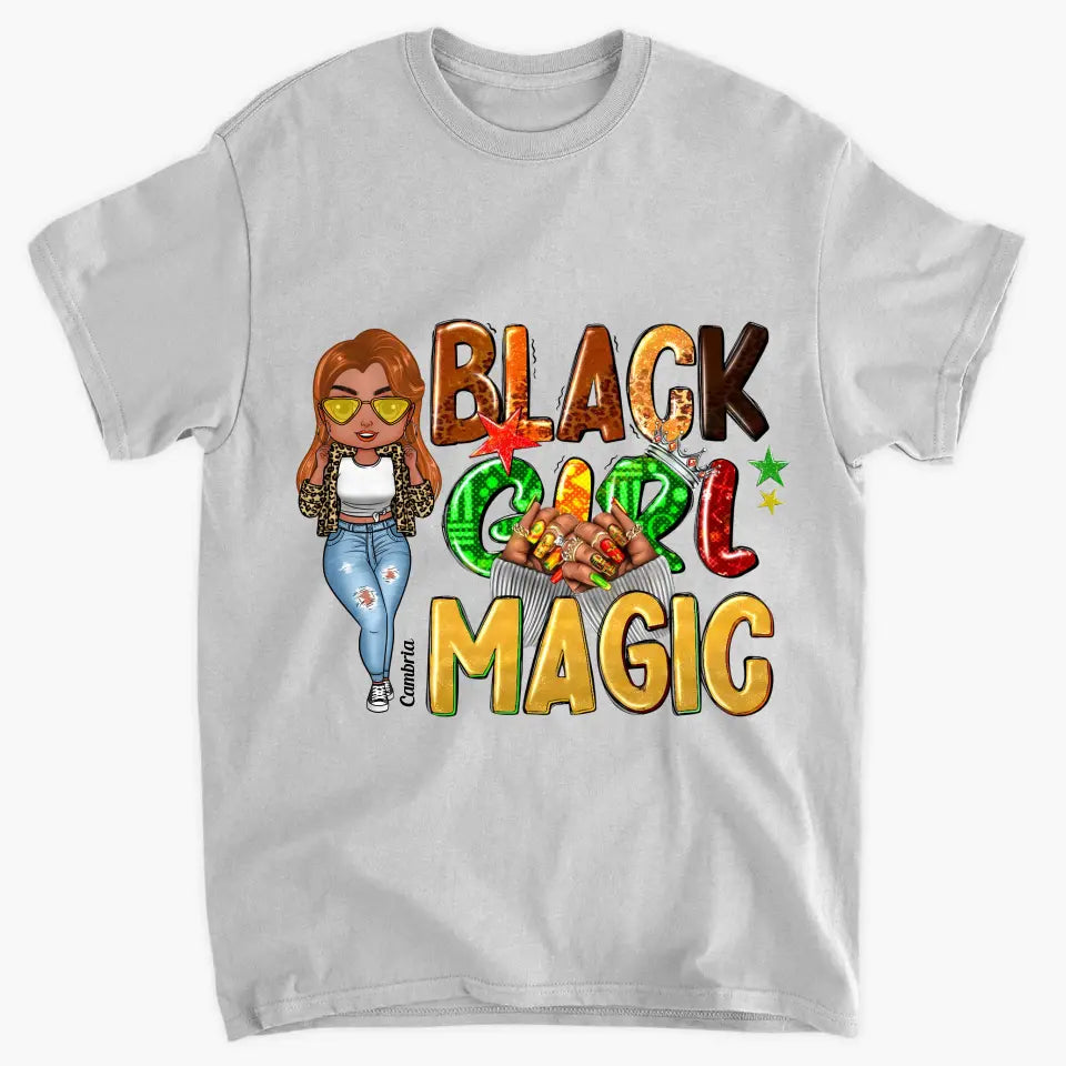 Personalized T-shirt - Gift For Black Woman - Black Girl Magic Juneteenth ARND0014
