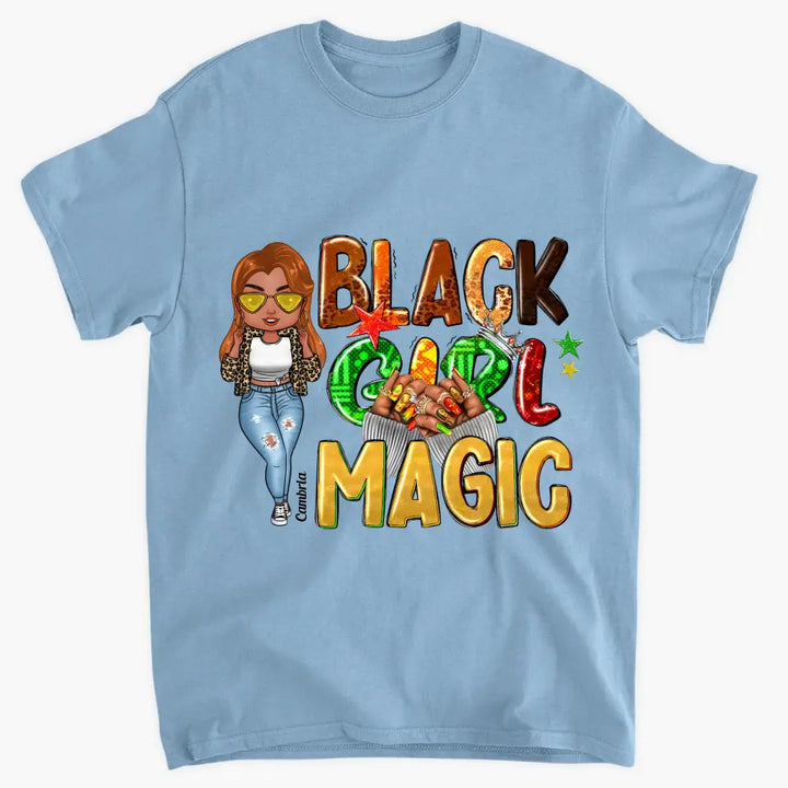 Personalized T-shirt - Gift For Black Woman - Black Girl Magic Juneteenth ARND0014