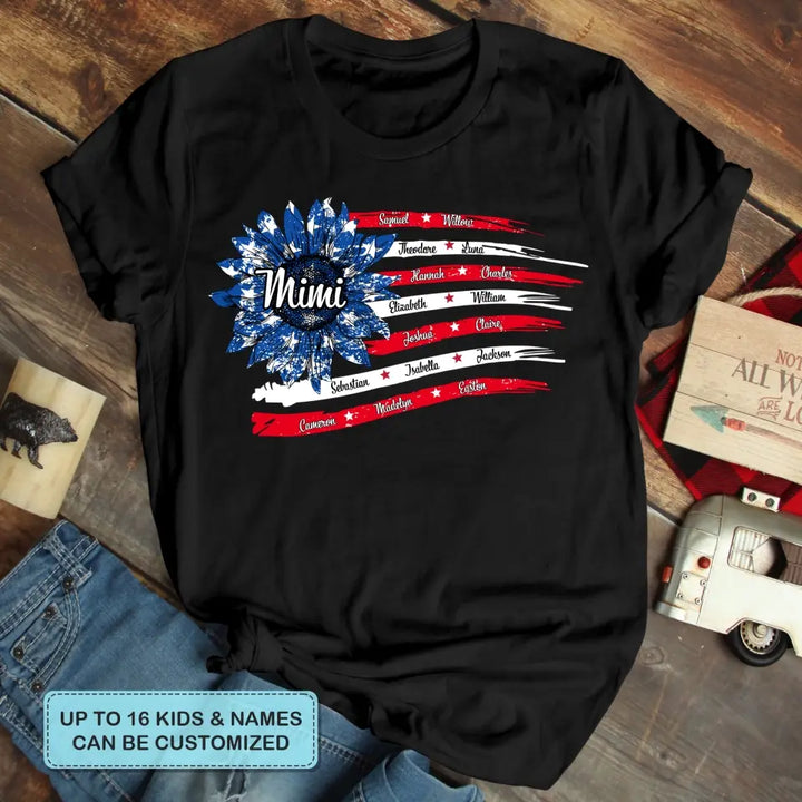 Personalized T-shirt - Mother's Day, Independence Day Gift For Mom, Grandma - Grandma 4th Of July ARND0014