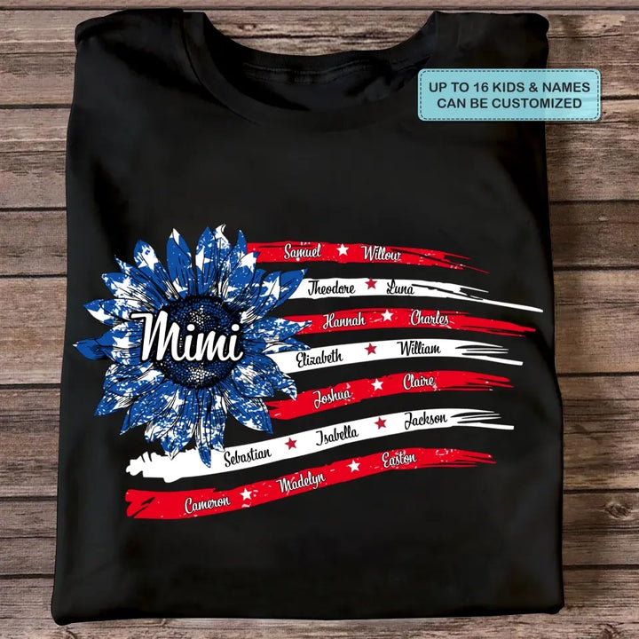Personalized T-shirt - Mother's Day, Independence Day Gift For Mom, Grandma - Grandma 4th Of July ARND0014