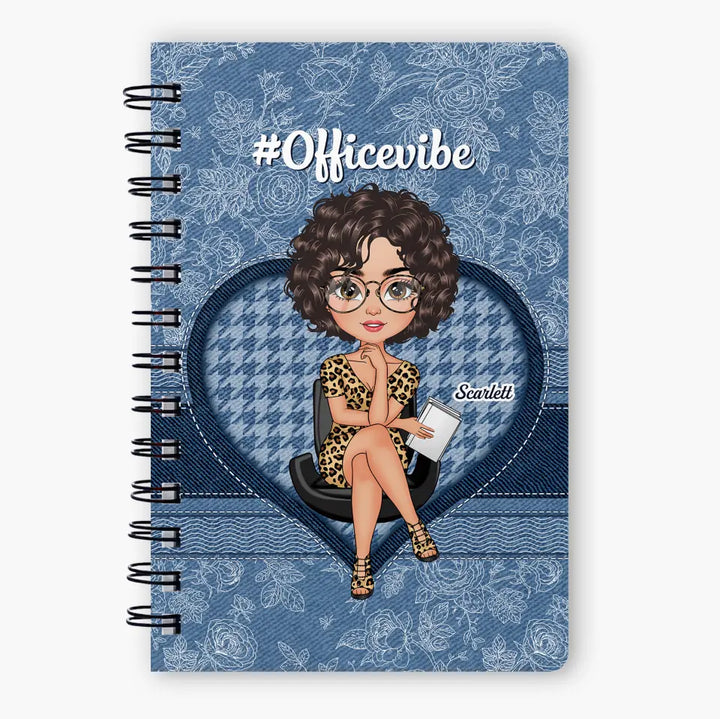 Personalized Spiral Journal - Birthday Gift For Office Staff - Humble As Ever ARND018