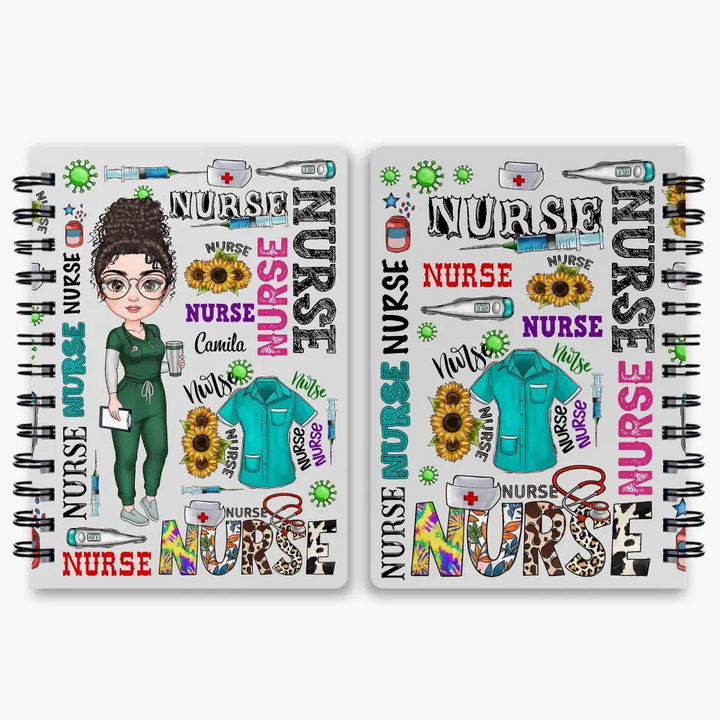 Personalized Spiral Journal - Nurse's Day, Birthday Gift For Nurse - Nurse Life ARND018
