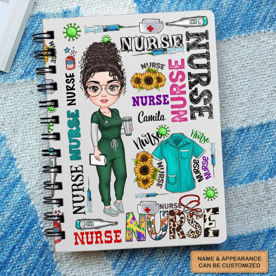 Personalized Spiral Journal - Nurse's Day, Birthday Gift For Nurse - Nurse Life ARND018