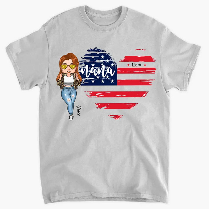 Personalized T-shirt - Mother's Day, Birthday, 4th Of July Gift For Grandma, Mom - 4th Of July Grandma ARND005