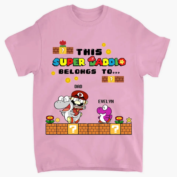 Personalized T-shirt - Father's Day, Mother's Day, Birthday Gift For Dad, Grandpa, Mom, Grandma - Super Daddio ARND018