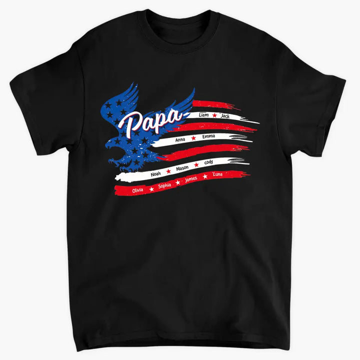 Personalized T-shirt - Father's Day, Birthday, 4th Of July Gift For Dad, Grandpa - 4th Of July Papa ARND005