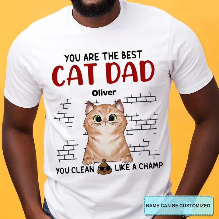 Personalized T-shirt - Father's Day, Birthday For Dad, Cat Dad, Cat Lover - Cat Dad ARND049