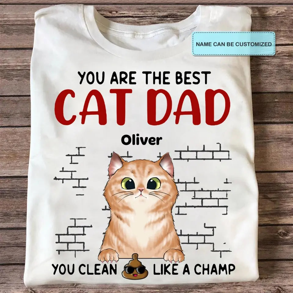 Personalized T-shirt - Father's Day, Birthday For Dad, Cat Dad, Cat Lover - Cat Dad ARND049