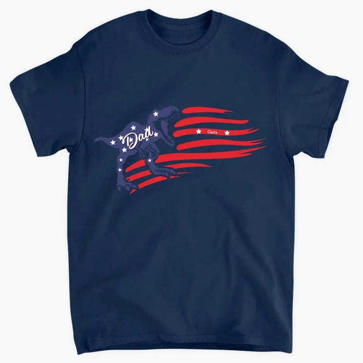 Personalized T-shirt - Father's Day, 4th Of July, Birthday Gift For Dad, Grandpa - American Daddy