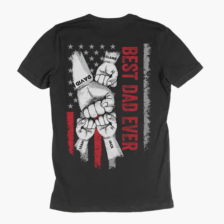 Personalized Back Printed T-shirt - Father's Day, Birthday Gift For Dad, Grandpa - Unbreakable Bond