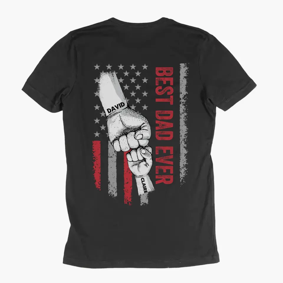 Personalized Back Printed T-shirt - Father's Day, Birthday Gift For Dad, Grandpa - Unbreakable Bond