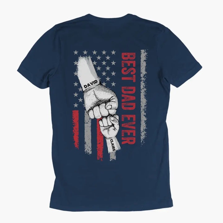 Personalized Back Printed T-shirt - Father's Day, Birthday Gift For Dad, Grandpa - Unbreakable Bond