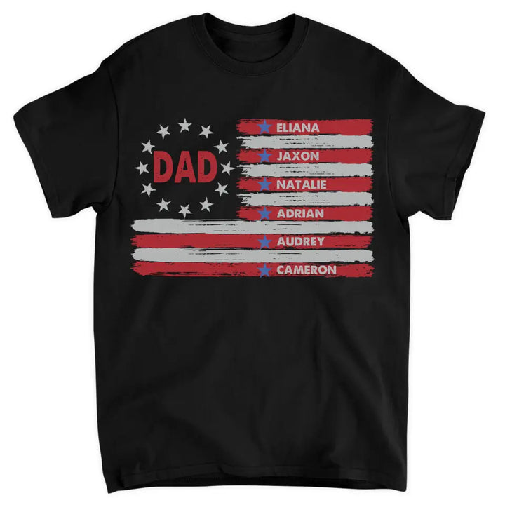 Personalized T-shirt - 4th Of July, Father's Day, Birthday Gift For Dad, Grandpa - American Dad