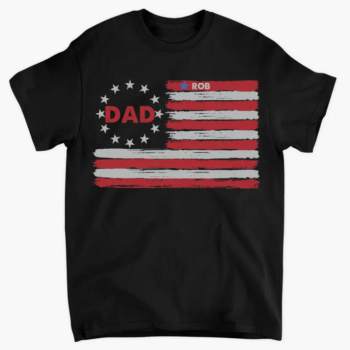 Personalized T-shirt - 4th Of July, Father's Day, Birthday Gift For Dad, Grandpa - American Dad