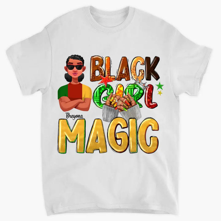 Personalized T-shirt - Mother's Day, Birthday Gift For Mom, Grandma - Black Girl Magic