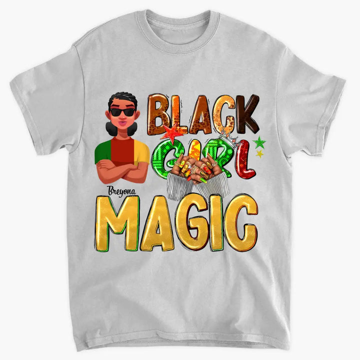 Personalized T-shirt - Mother's Day, Birthday Gift For Mom, Grandma - Black Girl Magic
