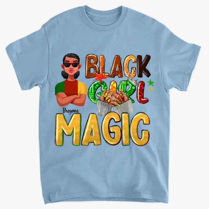 Personalized T-shirt - Mother's Day, Birthday Gift For Mom, Grandma - Black Girl Magic