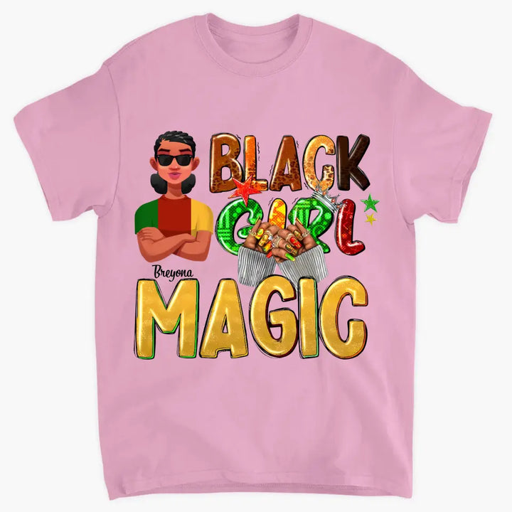 Personalized T-shirt - Mother's Day, Birthday Gift For Mom, Grandma - Black Girl Magic