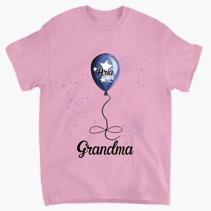 Personalized T-shirt - 4th Of July, Mother's Day, Birthday Gift For Mom, Grandma - Grandma Balloon