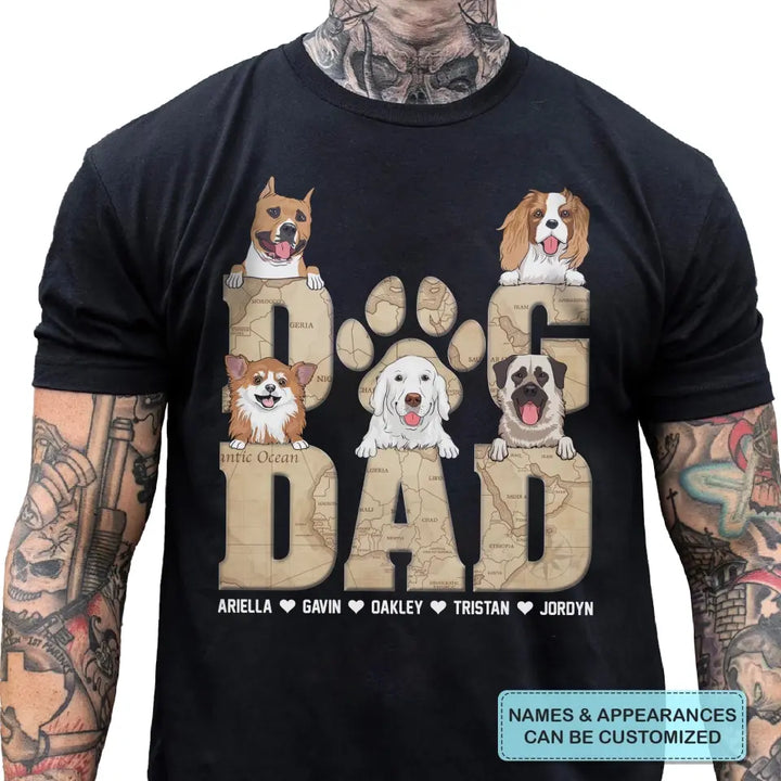 Personalized T-shirt - Father's Day, Birthday Gift For Dad, Grandpa, Pet Lover - Dog Dad