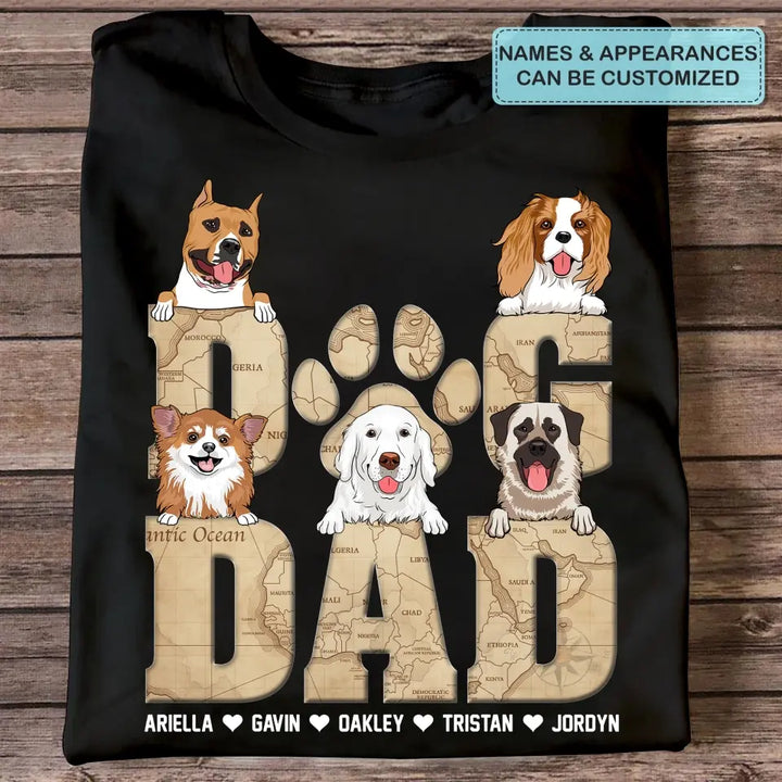 Personalized T-shirt - Father's Day, Birthday Gift For Dad, Grandpa, Pet Lover - Dog Dad