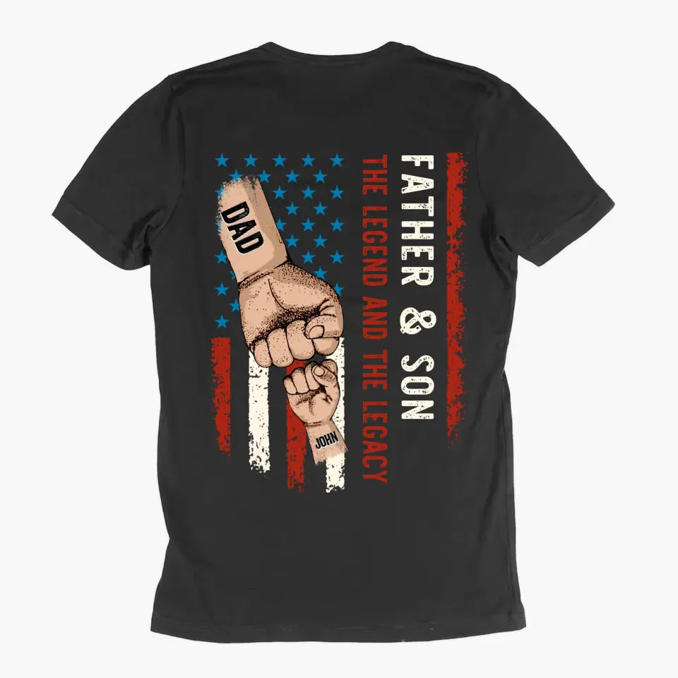 Personalized T-shirt - Father's Day, Birthday Gift For Dad, Grandpa - Father And Children The Legend And The Legacy