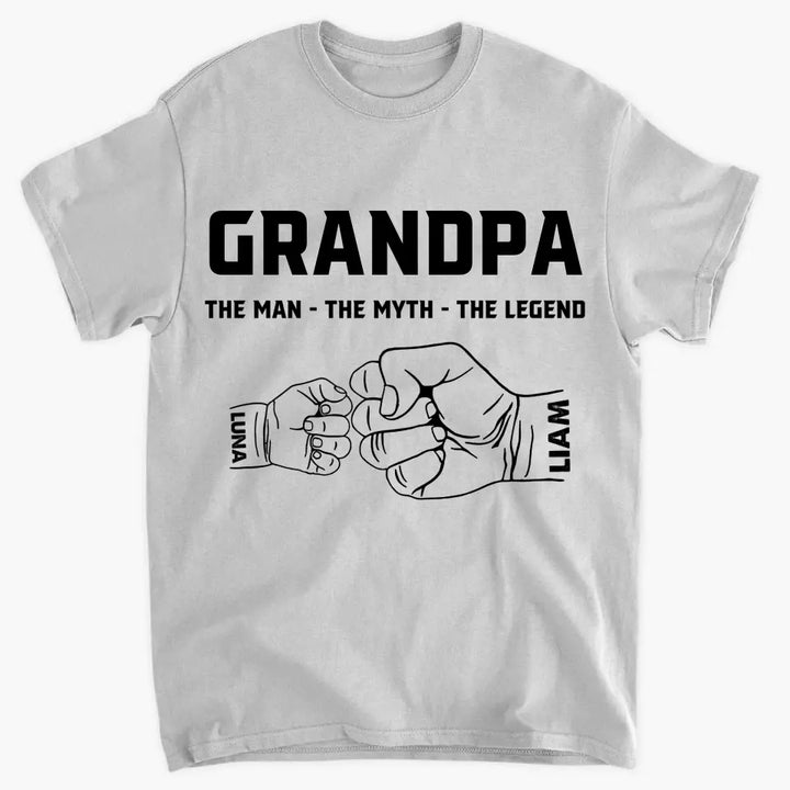 Personalized T-shirt - Father's Day, Birthday Gift For Dad, Grandpa - The Man The Myth The Legend