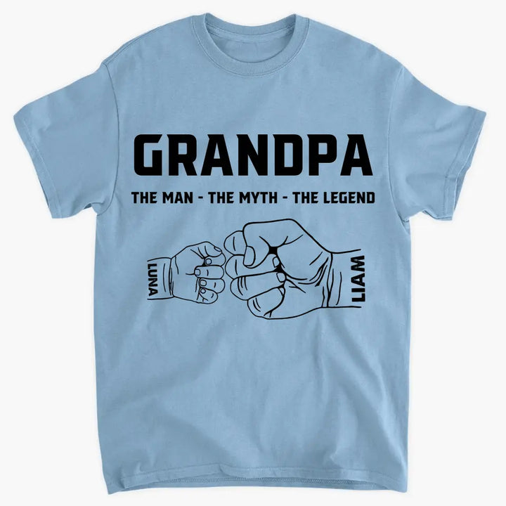 Personalized T-shirt - Father's Day, Birthday Gift For Dad, Grandpa - The Man The Myth The Legend