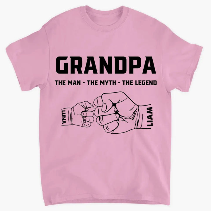 Personalized T-shirt - Father's Day, Birthday Gift For Dad, Grandpa - The Man The Myth The Legend