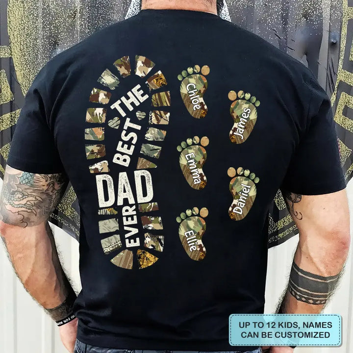 Personalized Custom T-shirt - Father's Day, Birthday Gift For Dad, Grandpa - The Best Papa Ever