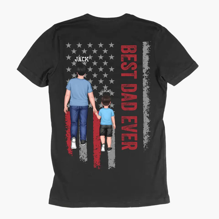 Personalized Custom T-shirt - Father's Day Gift For Dad - Best Dad Ever