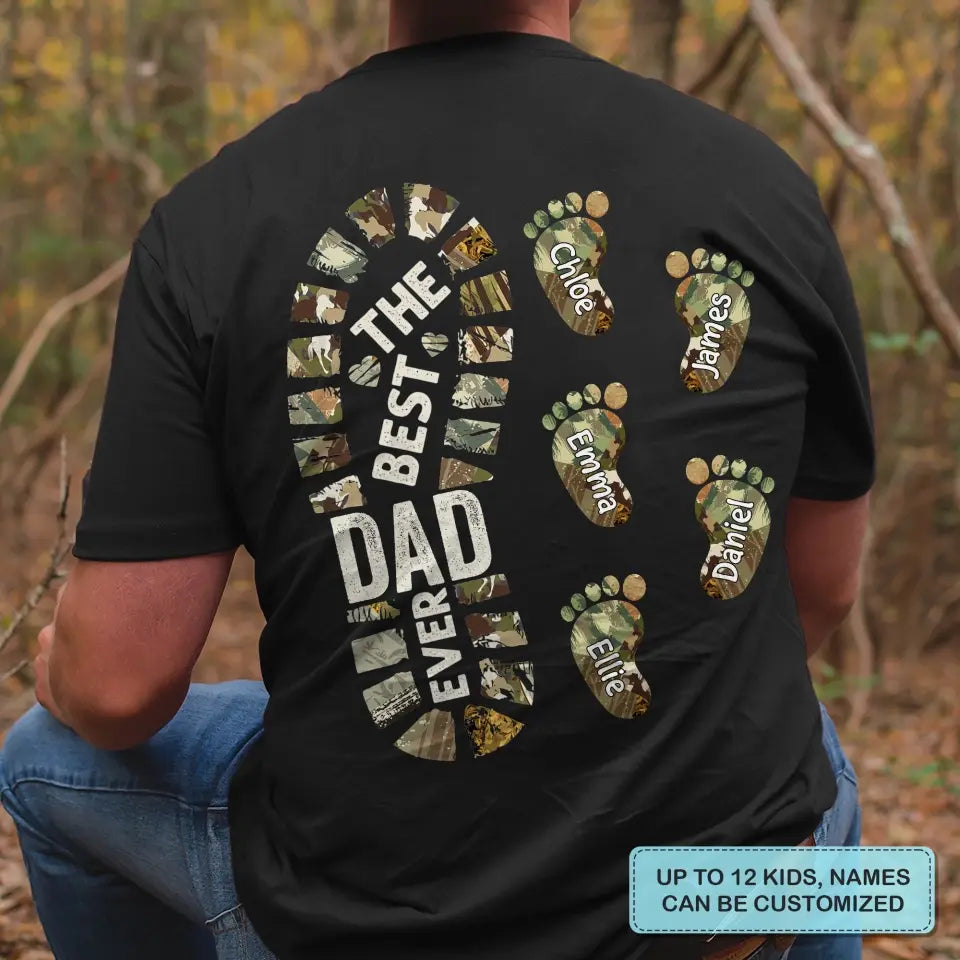 Personalized Custom T-shirt - Father's Day, Birthday Gift For Dad, Grandpa - The Best Papa Ever