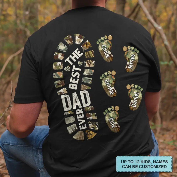 Personalized Custom T-shirt - Father's Day, Birthday Gift For Dad, Grandpa - The Best Papa Ever
