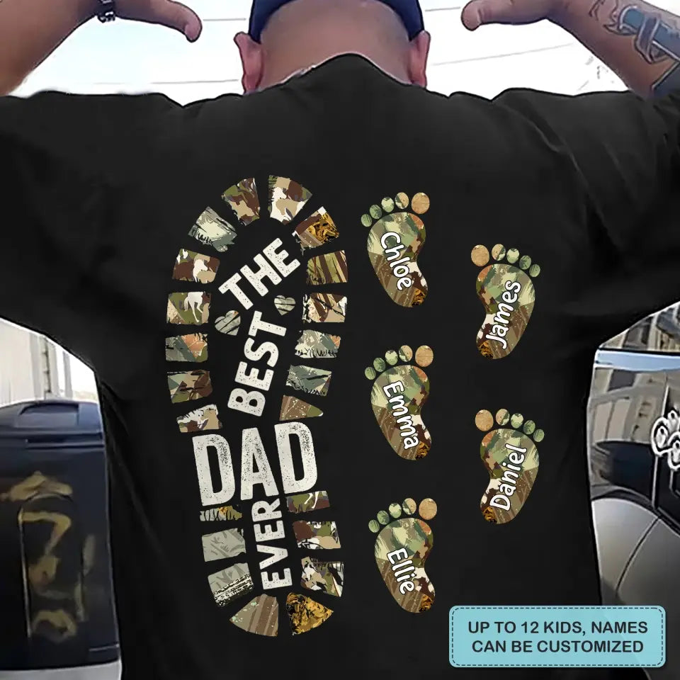 Personalized Custom T-shirt - Father's Day, Birthday Gift For Dad, Grandpa - The Best Papa Ever