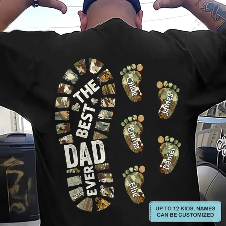 Personalized Custom T-shirt - Father's Day, Birthday Gift For Dad, Grandpa - The Best Papa Ever