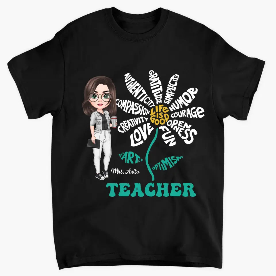 Personalized Custom T-shirt - Teacher's Day, Birthday Gift For Teacher - Life Is Good