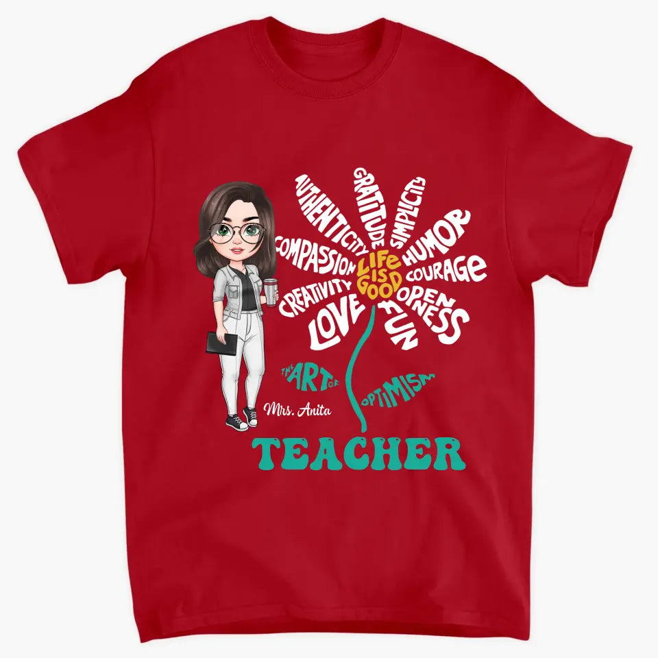 Personalized Custom T-shirt - Teacher's Day, Birthday Gift For Teacher - Life Is Good