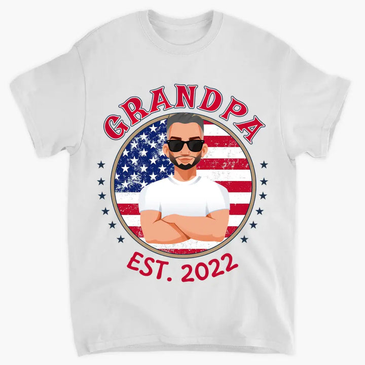 Personalized Custom T-shirt - 4th Of July, Father's Day, Birthday Gift For Dad, Grandpa - Cool Dad Shirt