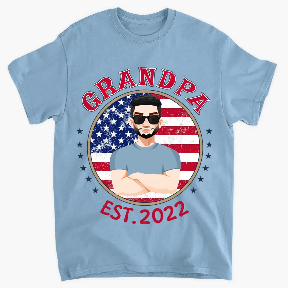 Personalized Custom T-shirt - 4th Of July, Father's Day, Birthday Gift For Dad, Grandpa - Cool Dad Shirt