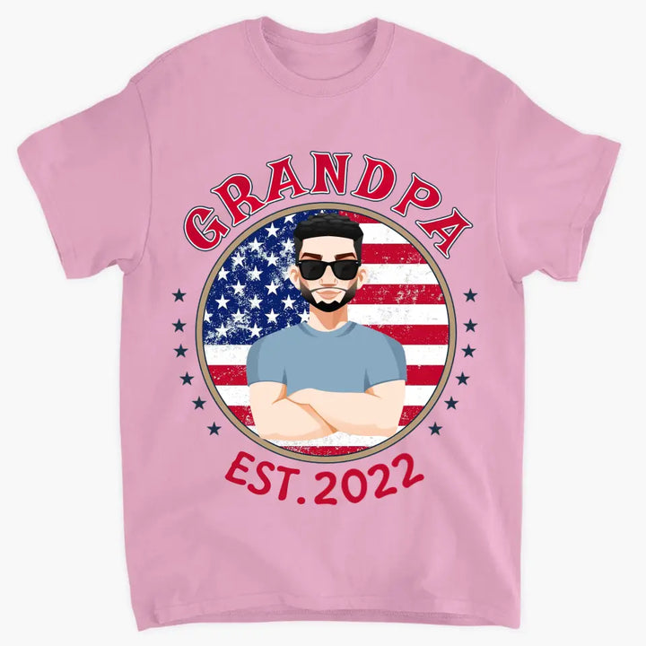 Personalized Custom T-shirt - 4th Of July, Father's Day, Birthday Gift For Dad, Grandpa - Cool Dad Shirt
