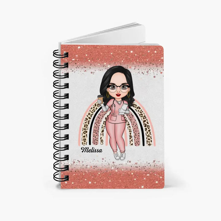 Personalized Spiral Journal - Gift For Nurse - Love Nurse Life ARND005