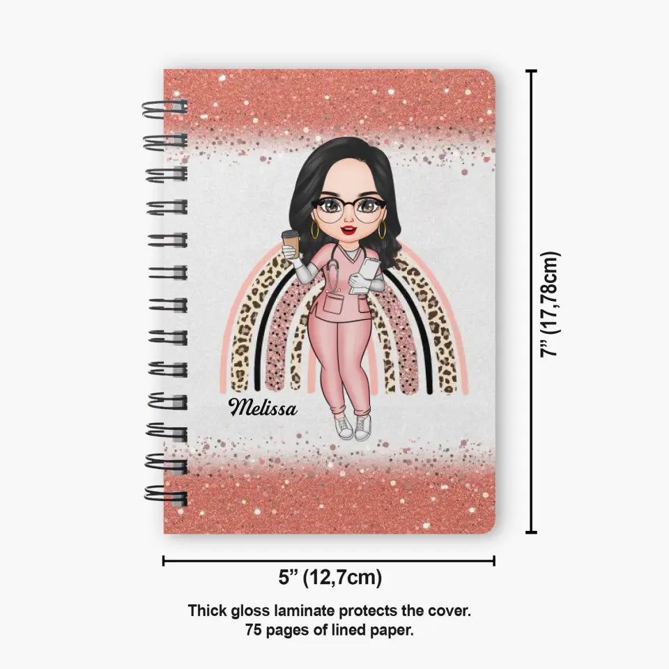 Personalized Spiral Journal - Gift For Nurse - Love Nurse Life ARND005