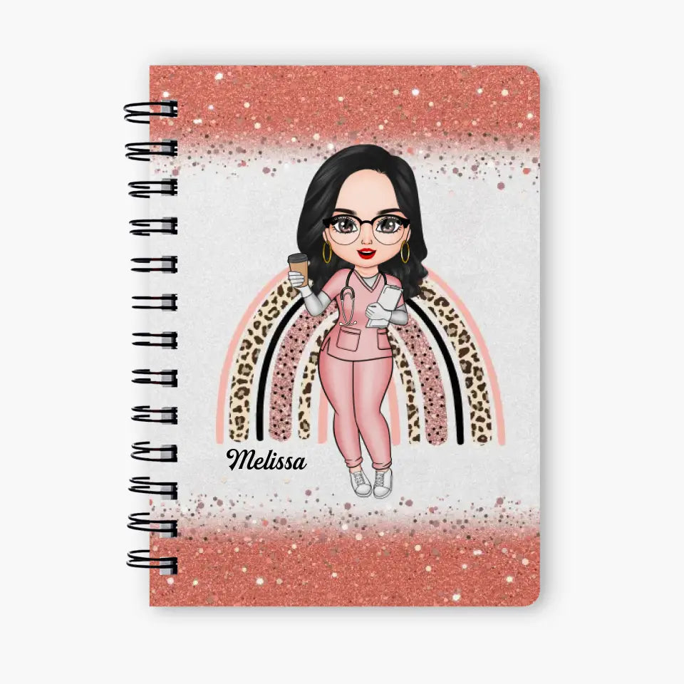 Personalized Spiral Journal - Gift For Nurse - Love Nurse Life ARND005