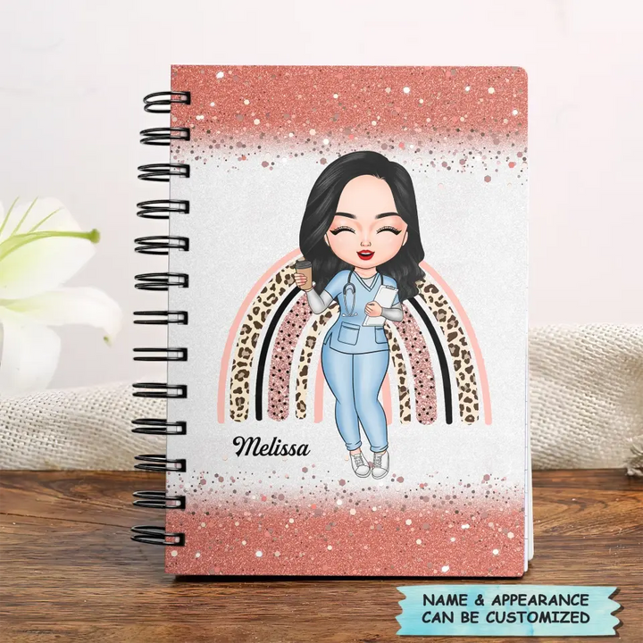 Personalized Spiral Journal - Gift For Nurse - Love Nurse Life ARND005